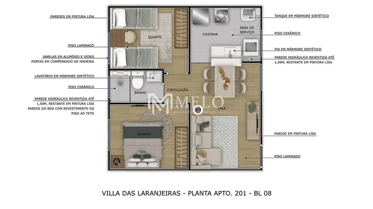 Apartamento, 2 quartos, 49 m² - Foto 23