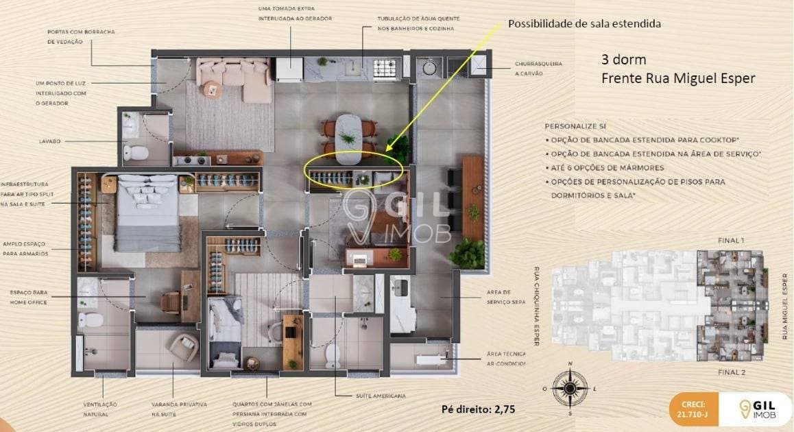 Apartamento, 2 quartos, 63 m² - Foto 13