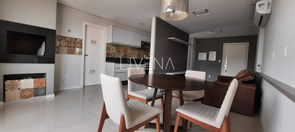 Sala de estar com cozinha integrada