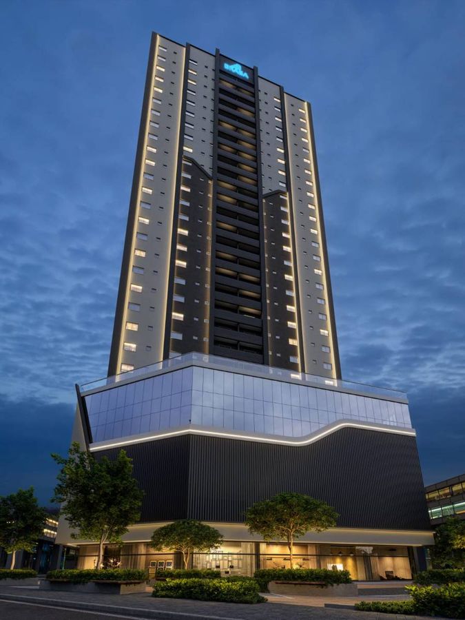 Queen tower - apartamento com 03 suítes - meia praia