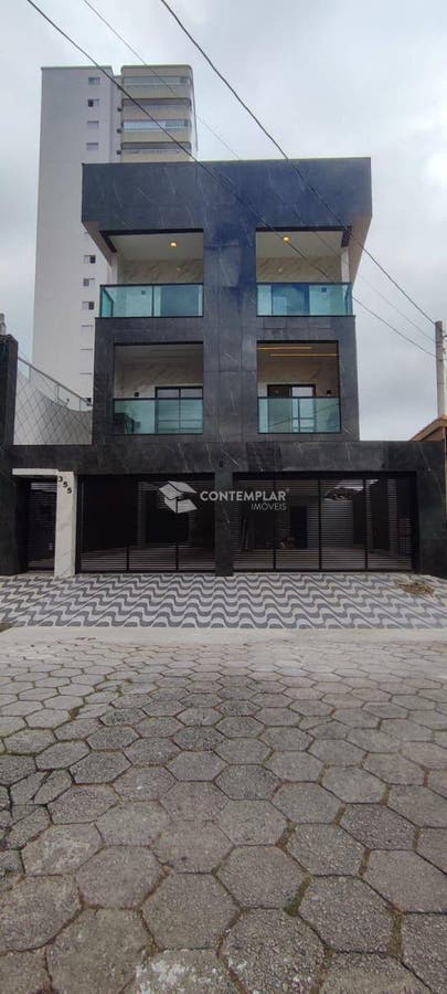 Sobrado duplex à venda com 2 dorms em Praia Grande! Espaço e conforto! - Casa de Condomínio em Aviação, Praia Grande - à venda - CONTEMPLAR IMÓVEIS LTDA