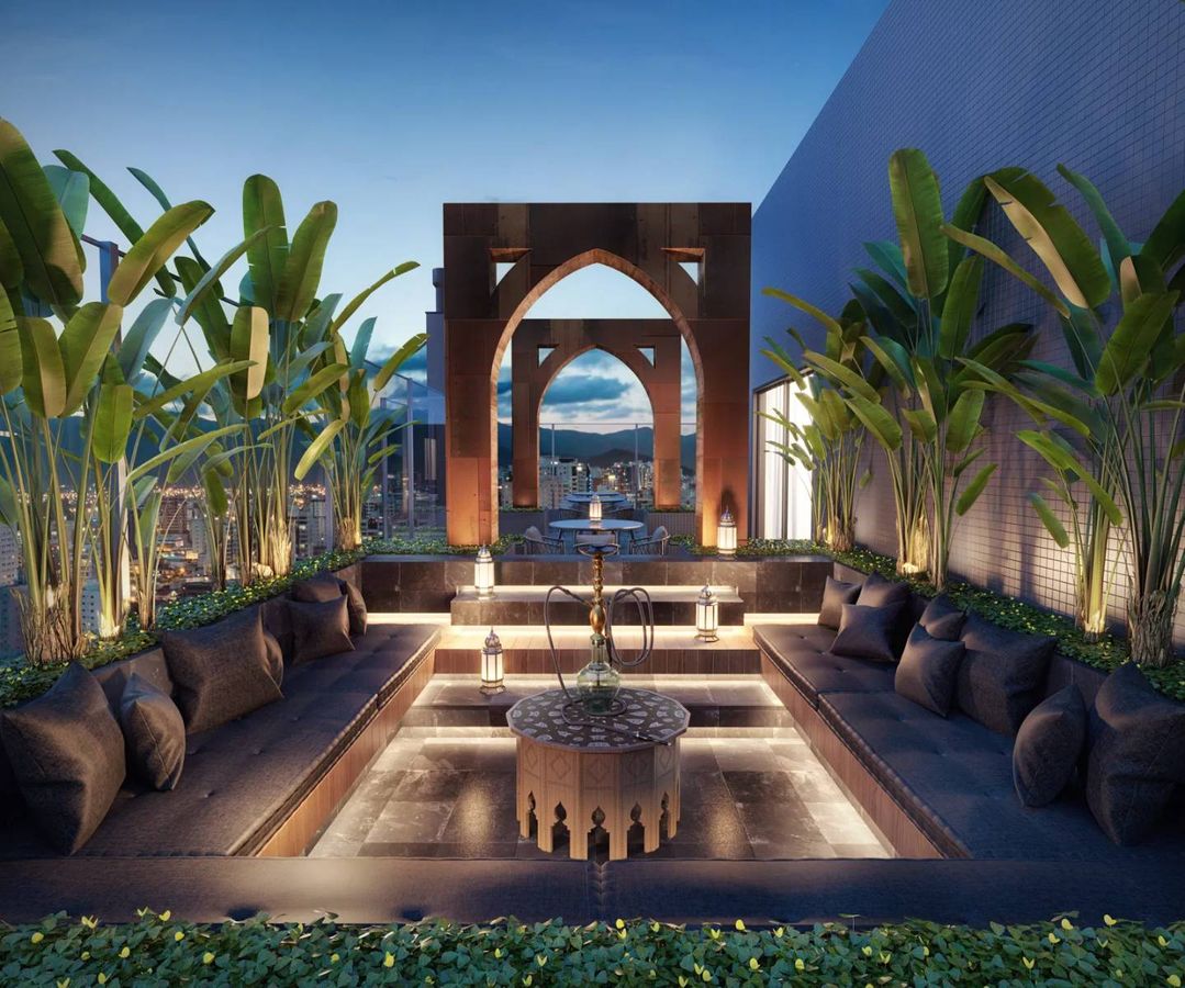 Doha tower - apartamentos com 4 suítes na meia praia