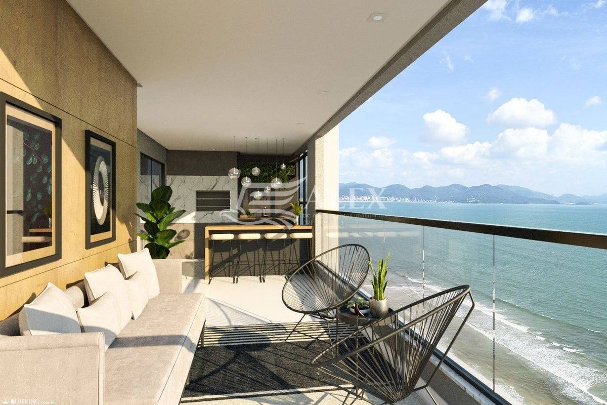 Spazio marine - apartamento com 03 suítes- frente mar em bal