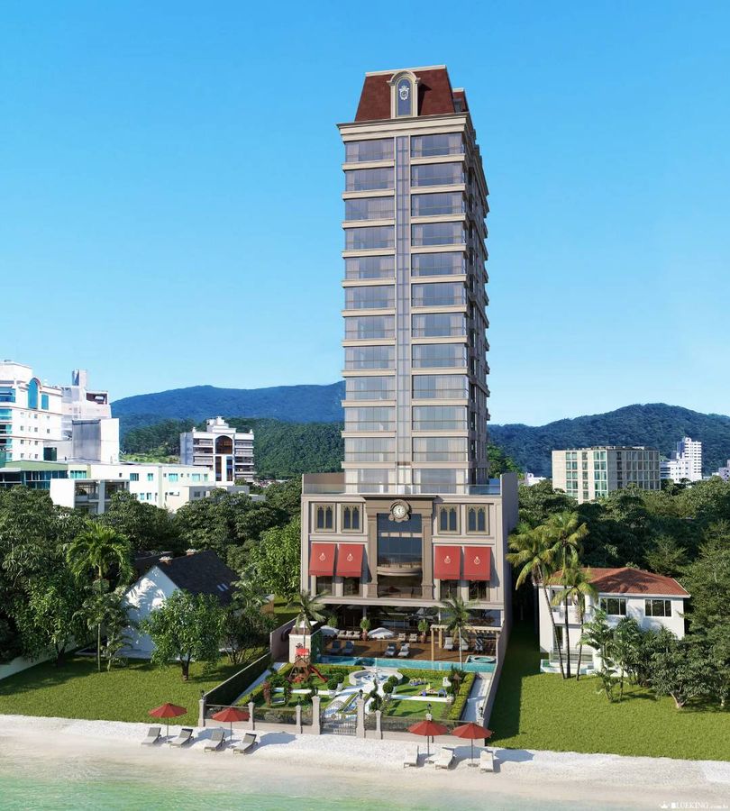 George vi residencial- apartamento frente mar com 4 suítes n
