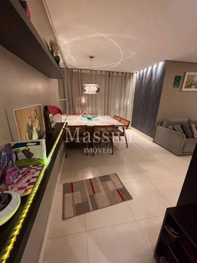 APARTAMENTO MOBILIADO DE 87M² COM 3 QUARTOS (1 SUÍTE + 2 SEMI-SUÍTES), ANDAR ALTO E VISTA LIVRE NO CONDOMÍNIO OLYMPIQUE – GUARÁ II - Apartamento em Guará II, Brasília - à venda - Massuh Imóveis