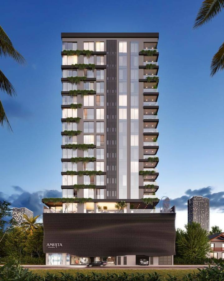 Apartamento frente mar amrita w - planta com 03suítes venda,