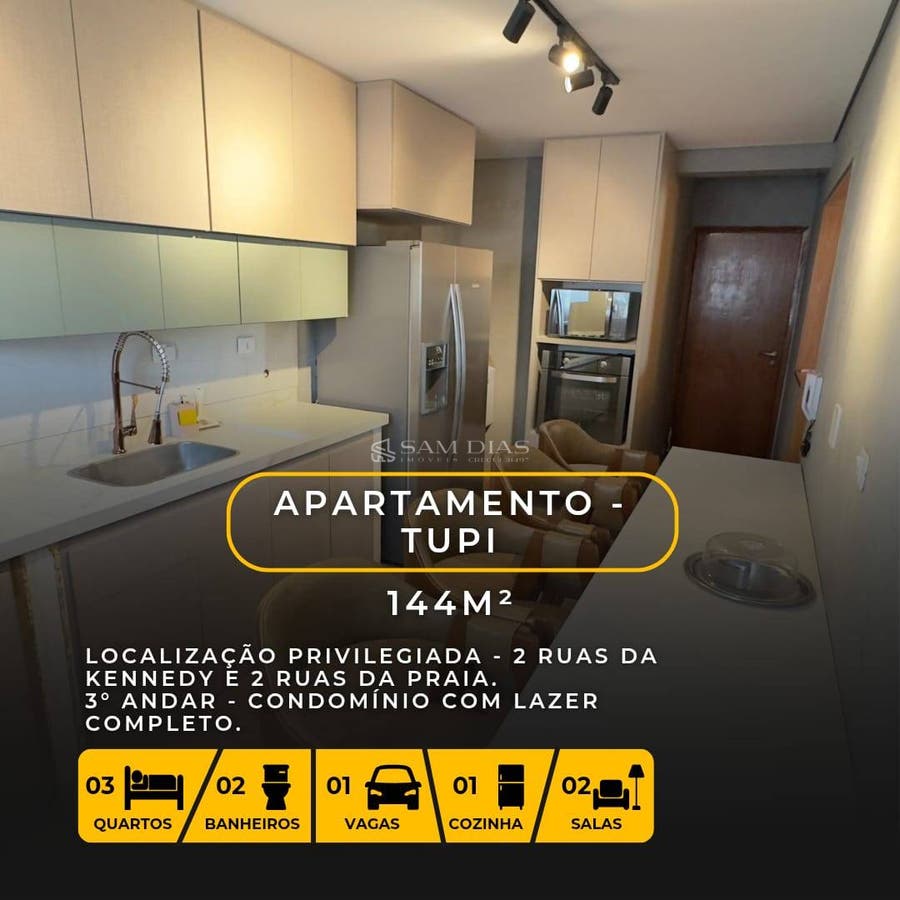 Apartamento, 3 quartos, 144 m² - Foto 2