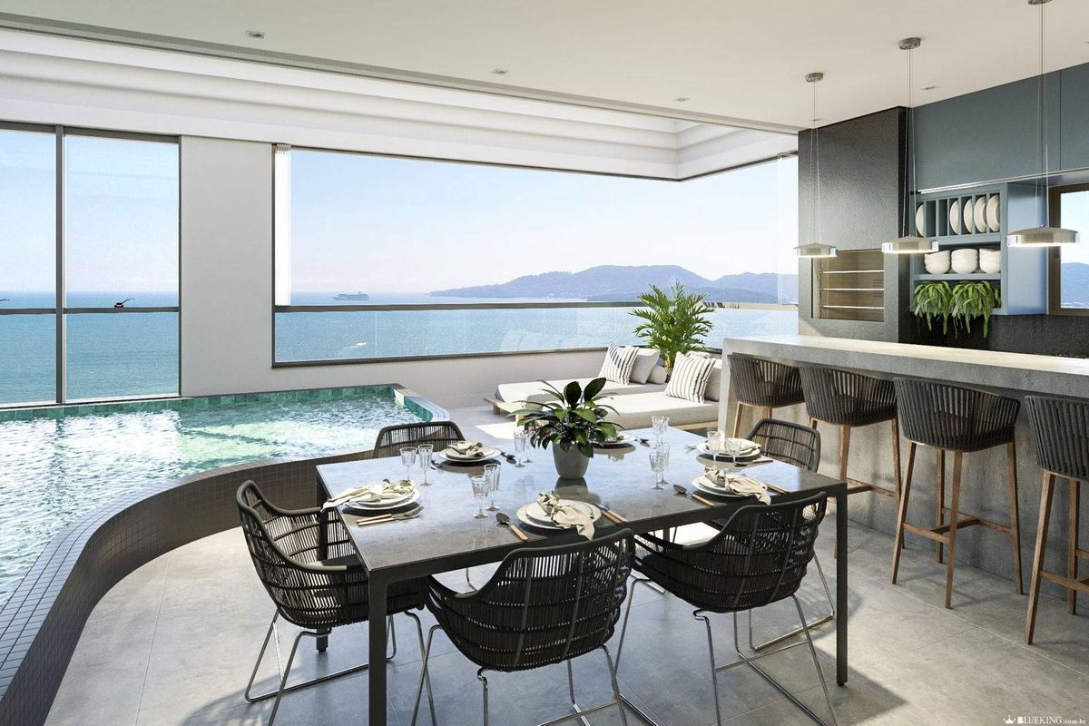 Spazio marine - apartamento com 03 suítes- frente mar em bal