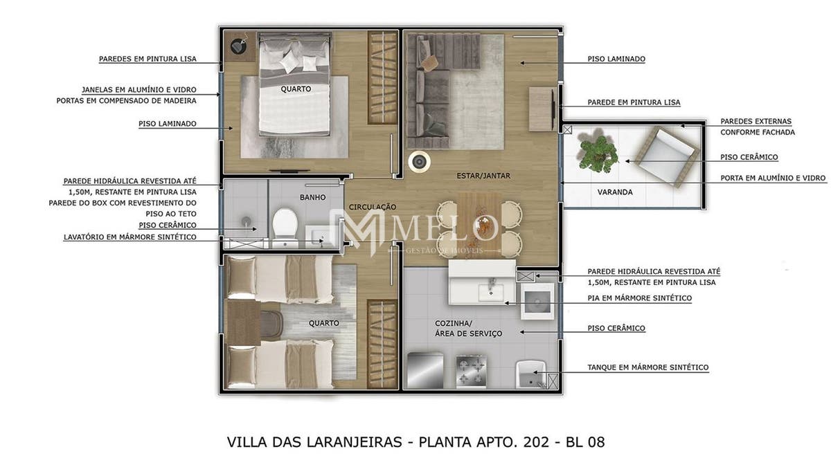 Apartamento, 2 quartos, 49 m² - Foto 21