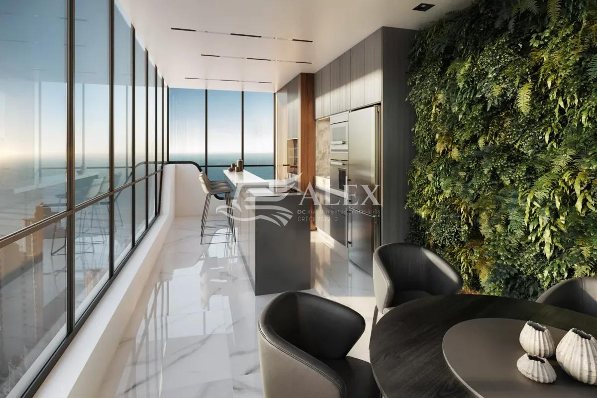 Doha tower - apartamentos com 4 suítes na meia praia