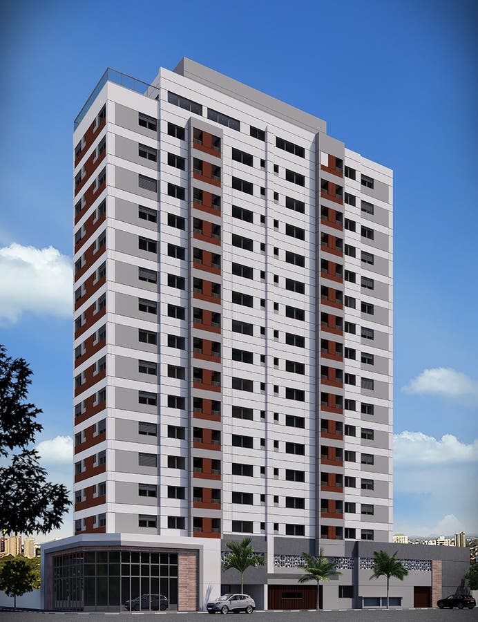 contemporâneo vertical com janelas
