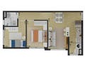 Planta 03 - 2 dorm 42m²
