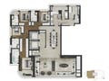 Planta 01 - 4 dorm 246,80m²