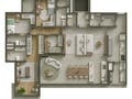 4 dorms, 161m², final 1