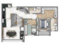 Planta 02 - 2 dorm 69m²