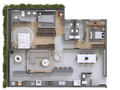 Planta 04 - 3 dorm 114,50m²
