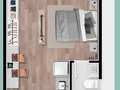 Planta 03 - 1 dorm 28,28m² - studio