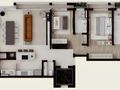 Planta 03 - 2 dorm 130m²