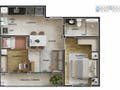 Planta 02 - 2 dorm 39m²