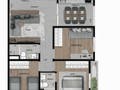 Planta 01 - 3 dorm 62m²