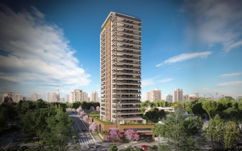 fachada moderna de arranha-ceu