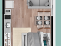 Planta 07 - 1 dorm 33,24m² - studio