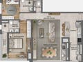 Planta 04 - 2 dorm 96m² - opção