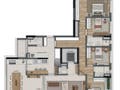 Planta 01 - 4 dorm 185m²