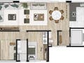 Planta 06 - 2 dorm 144m² - opção 1