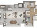 Planta 17 - 3 dorm 358m² - cobertura duplex - inferior