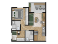 Planta 05 - 2 dorm 48,09m²