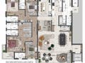 Planta 01 - 4 dorm 258m²