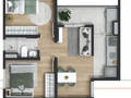 Planta 05 - 2 dorm 37,32m²