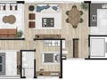 Planta 05 - 2 dorm 144m²