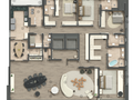 Planta 01 - 4 dorm 314m²