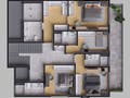 Planta 04 - 4 dorm 676,05m² - pavimento intermediário