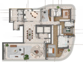 Planta 02 - 3 dorm 379m²