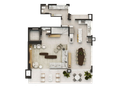 Planta 07 - 3 dorm 214,66m² - cobertura duplex - inferior