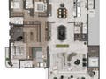 Planta 02 - 4 dorm 290m² - opção 1