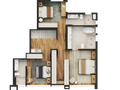 Planta 08 - 3 dorm 214,66m² - cobertura duplex - superior