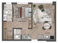 Planta 04 - 1 dorm 42m² - opção