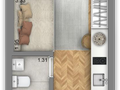Planta 01 - 1 dorm 18 48m² - studio