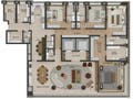 Planta 01 - 4 dorm 293m²