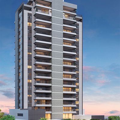 fachada moderna de arranha-céu