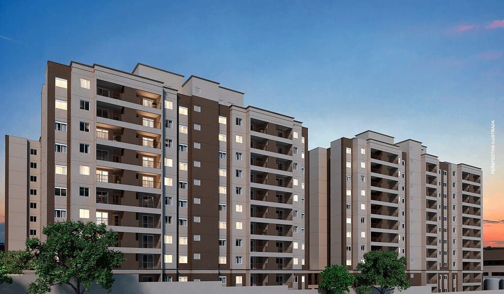 fachada moderna de apartamentos