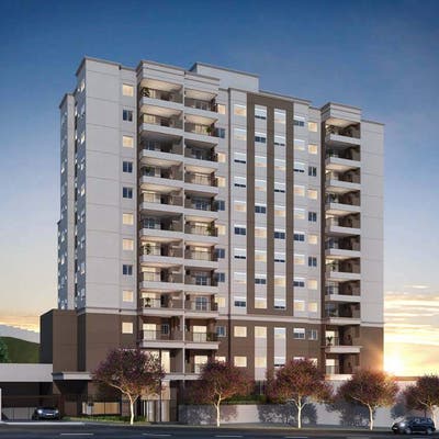 fachada moderna de apartamento