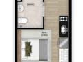 Planta baixa - Cobertura com 2 quartos à Venda, Tatuapé - São Paulo - Cobertura em Tatuapé, São Paulo - à venda - AlvesJr Consultoria Imobiliária