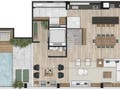 Planta 16 - 3 dorm 378m² - cobertura duplex - superior