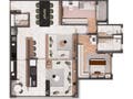 Planta 03 - 2 dorm 100m² - opção