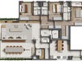 Planta 11 - 3 dorm 380m² - cobertura duplex - inferior